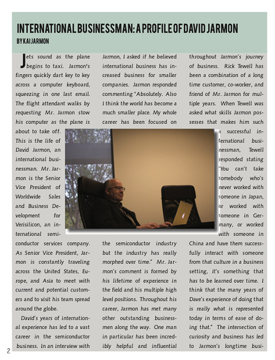 Article by Kai Jarmon